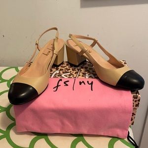 French Sole NY Baton Sling Back 7.5 US
